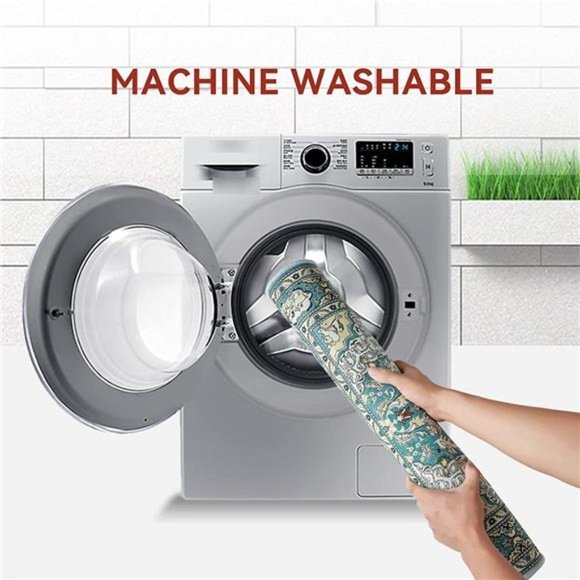 Persian Vintage Floor Mat, Boho Tribal Area Rug Stain Resistant - 23.5X 35.5 in - Picture 7 of 7